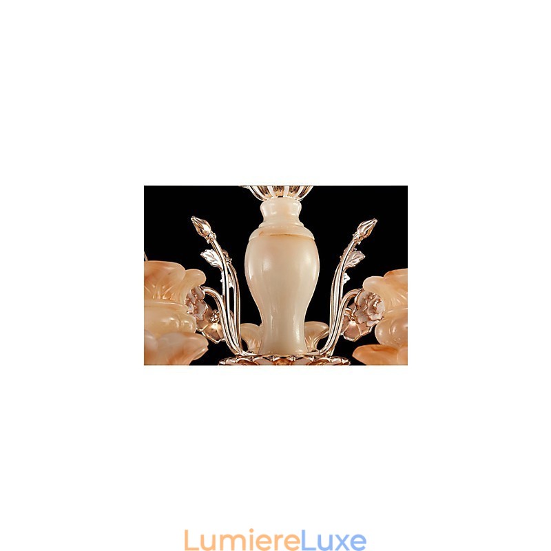 Lampe à suspension en cristal de jade