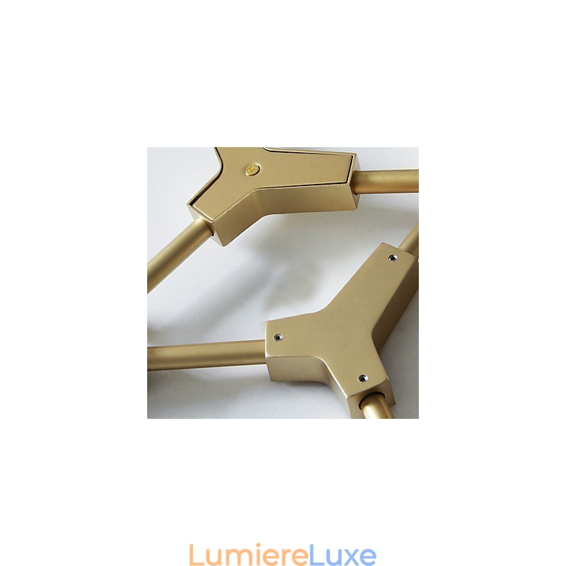 Suspension en bambou et bois de style mini, peinture classique traditionnelle