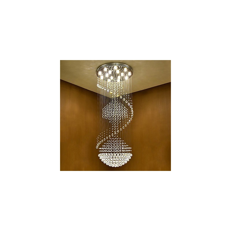 Plafonnier suspendu en cristal moderne pour intérieur