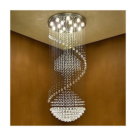 Plafonnier suspendu en cristal moderne pour intérieur Plafonnier suspendu en cristal moderne pour intérieur