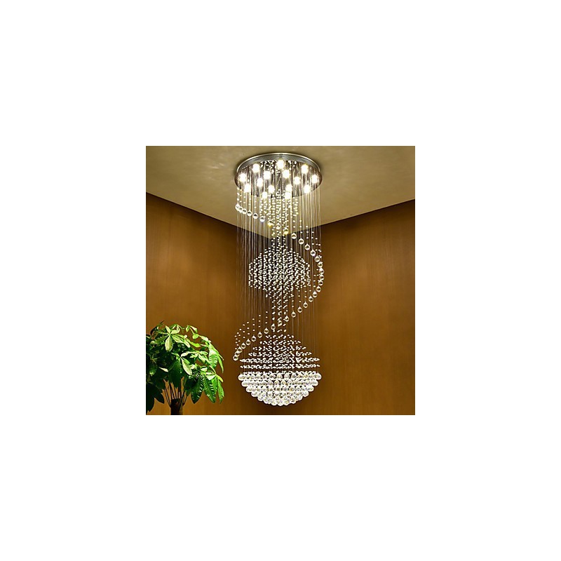 Plafonnier suspendu en cristal moderne pour intérieur