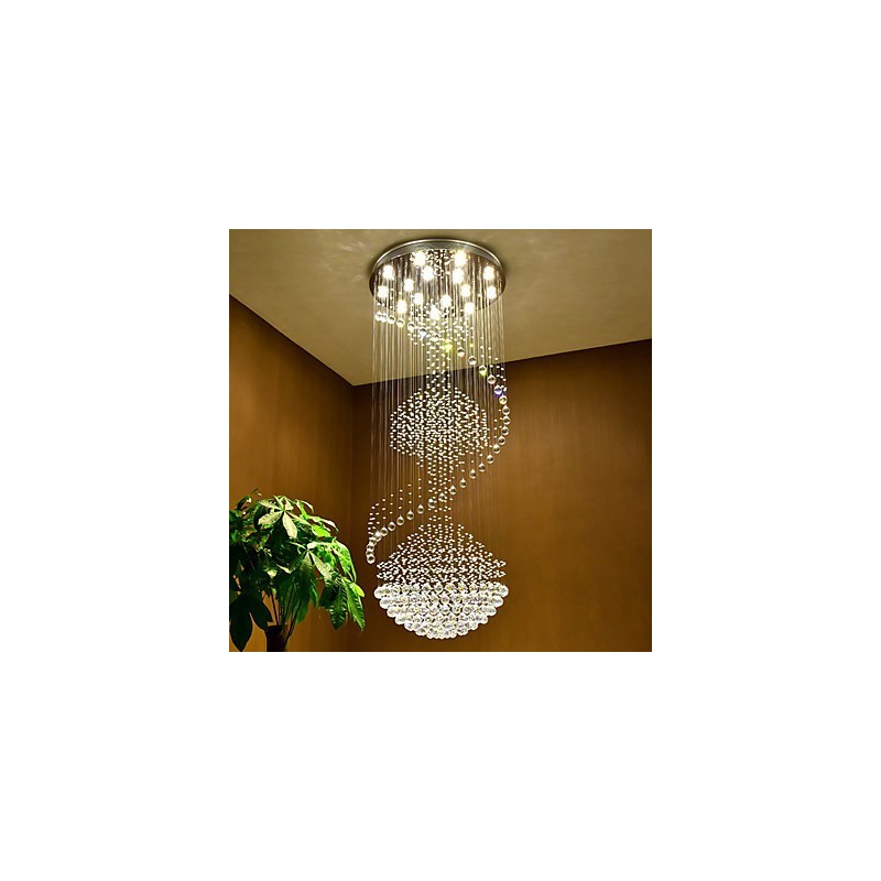 Plafonnier suspendu en cristal moderne pour intérieur
