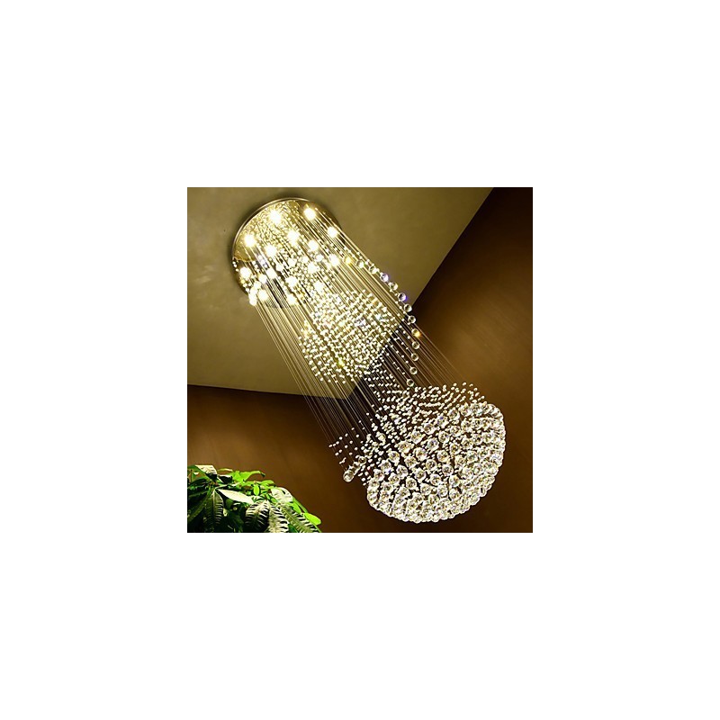 Plafonnier suspendu en cristal moderne pour intérieur