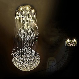 Plafonnier suspendu en cristal moderne pour intérieur