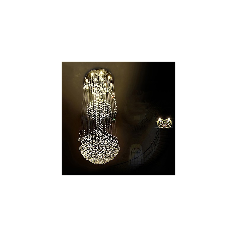 Plafonnier suspendu en cristal moderne pour intérieur