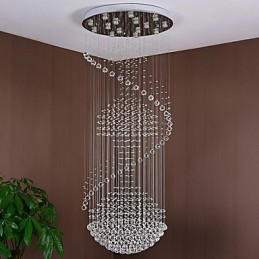 Plafonnier suspendu en cristal moderne pour intérieur