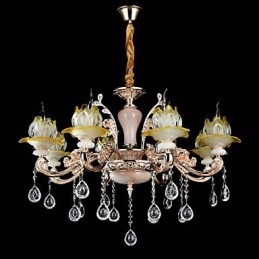 Suspension en métal style mini cristal, style moderne, contemporain, traditionnel, classique, en alliage de zinc