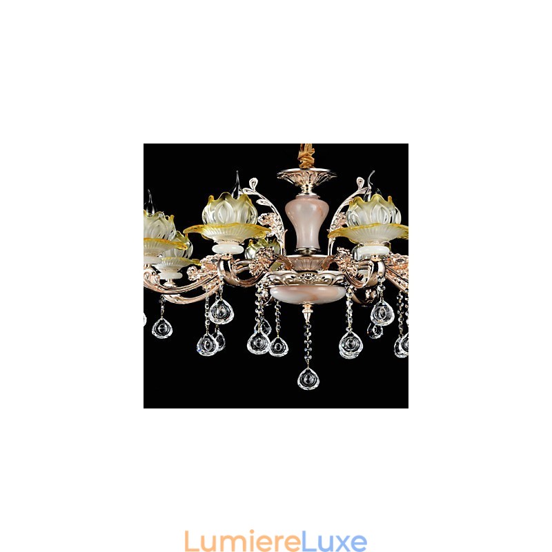 Suspension en métal style mini cristal, style moderne, contemporain, traditionnel, classique, en alliage de zinc