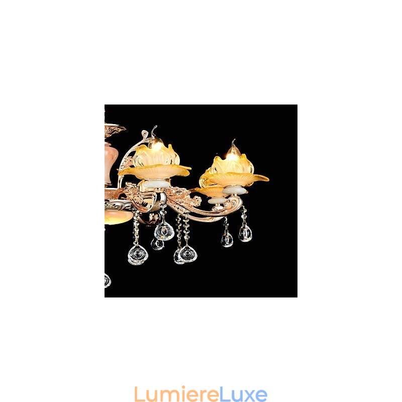 Suspension en métal style mini cristal, style moderne, contemporain, traditionnel, classique, en alliage de zinc