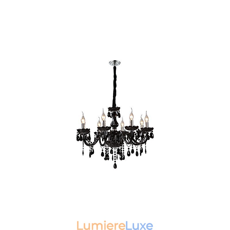 Lustre en cristal et verre électrolytique contemporain moderne