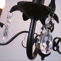 Lampe bougie en cristal de style européen, lampe de magasin de vêtements, lampes et lanternes, projet de décoration, lampe suspendue