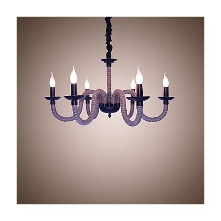 Lustre industriel en fer vintage pour loft, magasin, corde Lustre industriel en fer vintage pour loft, magasin, corde