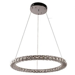 Suspension moderne en cristal, lustre moderne en cristal, plafonnier, luminaire d'intérieur à intensité variable avec télécommande