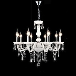 Lustre en verre de style bougie en cristal, moderne, contemporain, traditionnel, classique, autres caractéristiques