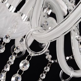 Lustre en verre de style bougie en cristal, moderne, contemporain, traditionnel, classique, autres caractéristiques
