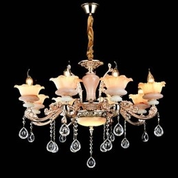 Suspension en métal style mini cristal, style moderne, contemporain, traditionnel, classique, en alliage de zinc