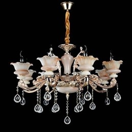Suspension en métal style mini cristal, style moderne, contemporain, traditionnel, classique, en alliage de zinc
