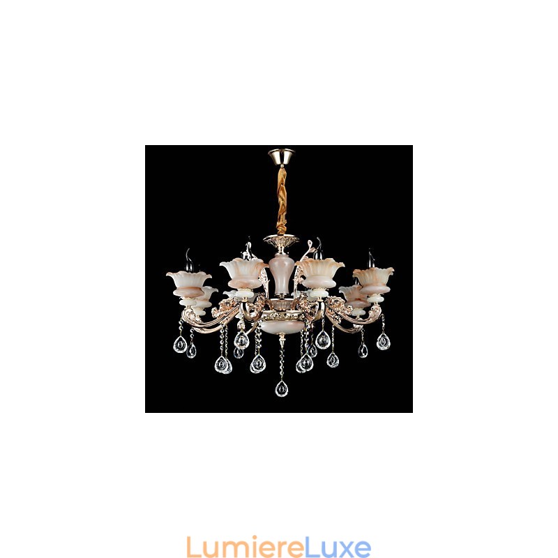 Suspension en métal style mini cristal, style moderne, contemporain, traditionnel, classique, en alliage de zinc