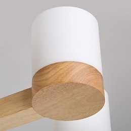 Lustre 3 lumières moderne contemporain traditionnel classique vintage campagne bois caractéristique pour bois