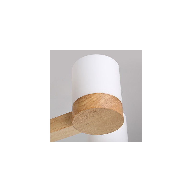 Lustre 3 lumières moderne contemporain traditionnel classique vintage campagne bois caractéristique pour bois