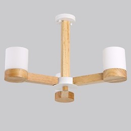 Lustre 3 lumières moderne contemporain traditionnel classique vintage campagne bois caractéristique pour bois