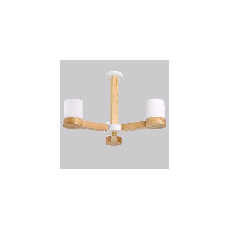Lustre 3 lumières moderne contemporain traditionnel classique vintage campagne bois caractéristique pour bois