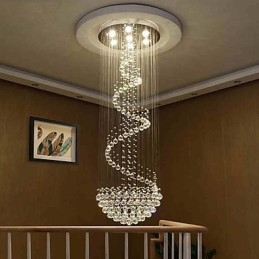 Lustre de plafond en cristal moderne, luminaires suspendus d'intérieur, luminaires décoratifs