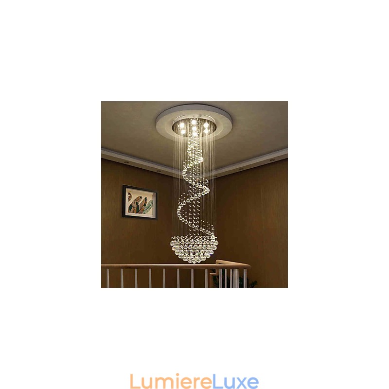 Lustre de plafond en cristal moderne, luminaires suspendus d'intérieur, luminaires décoratifs