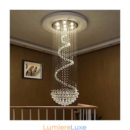 Lustre de plafond en cristal moderne, luminaires suspendus d'intérieur, luminaires décoratifs Lustre de plafond en cristal moderne, luminaires suspendus d'intérieur, luminaires décoratifs