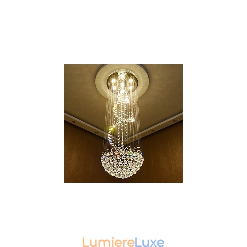 Lustre de plafond en cristal moderne, luminaires suspendus d'intérieur, luminaires décoratifs