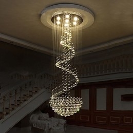 Lustre de plafond en cristal moderne, luminaires suspendus d'intérieur, luminaires décoratifs