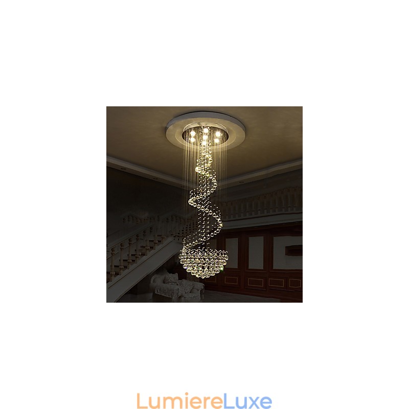 Lustre de plafond en cristal moderne, luminaires suspendus d'intérieur, luminaires décoratifs