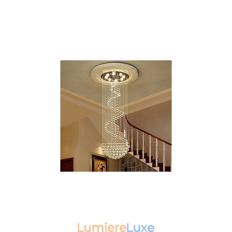 Lustre de plafond en cristal moderne, luminaires suspendus d'intérieur, luminaires décoratifs