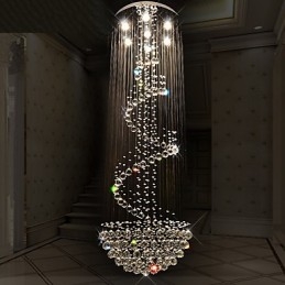 Lustre de plafond en cristal moderne, luminaires suspendus d'intérieur, luminaires décoratifs