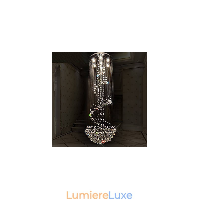 Lustre de plafond en cristal moderne, luminaires suspendus d'intérieur, luminaires décoratifs
