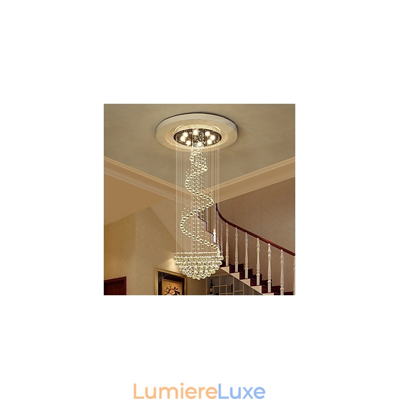 Lustre de plafond en cristal moderne, luminaires suspendus d'intérieur, luminaires décoratifs