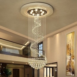 Lustre de plafond en cristal moderne, luminaires suspendus d'intérieur, luminaires décoratifs