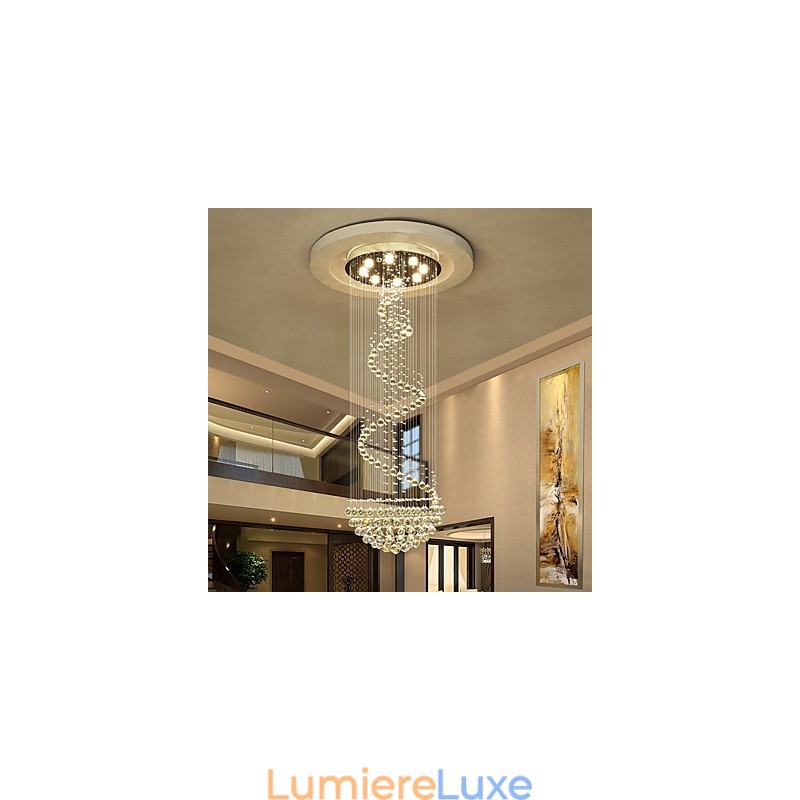 Lustre de plafond en cristal moderne, luminaires suspendus d'intérieur, luminaires décoratifs