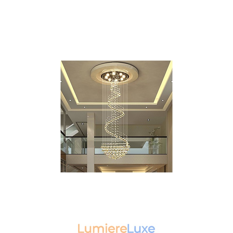 Lustre de plafond en cristal moderne, luminaires suspendus d'intérieur, luminaires décoratifs