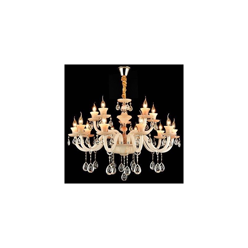 Lustre de salle à manger en métal de style mini cristal, moderne, contemporain, traditionnel, classique et électroplaqué
