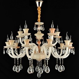 Lustre de salle à manger en métal de style mini cristal, moderne, contemporain, traditionnel, classique et électroplaqué