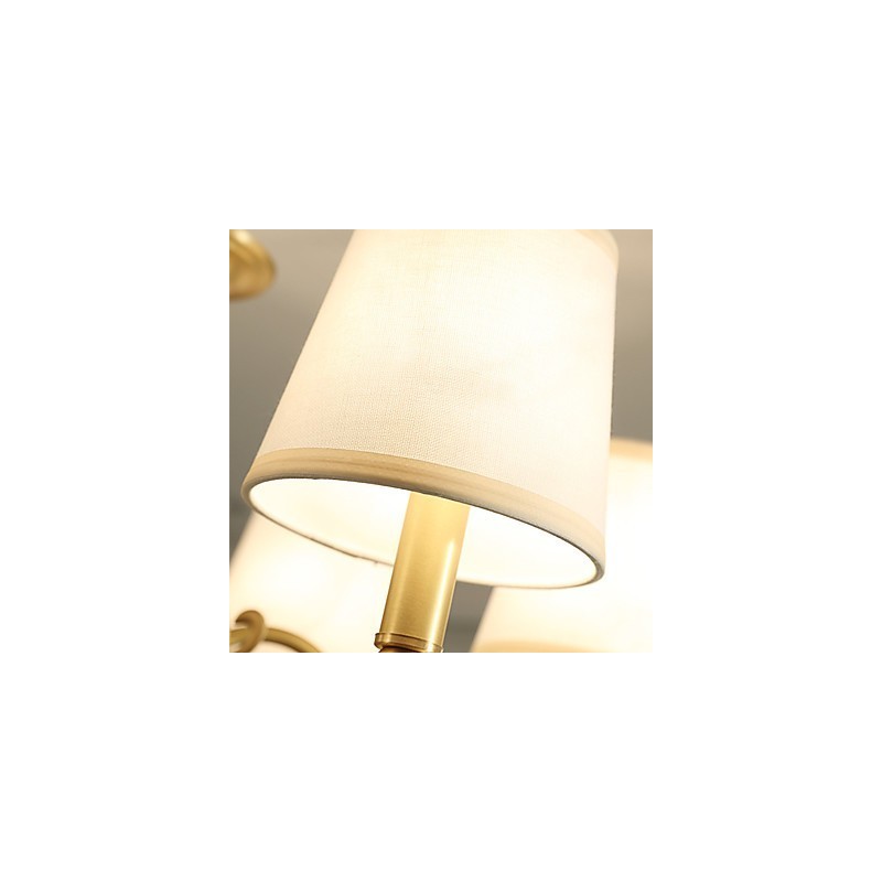 Lustre en laiton classique traditionnel de style campagnard pour mini lustre en métal à 3 ampoules