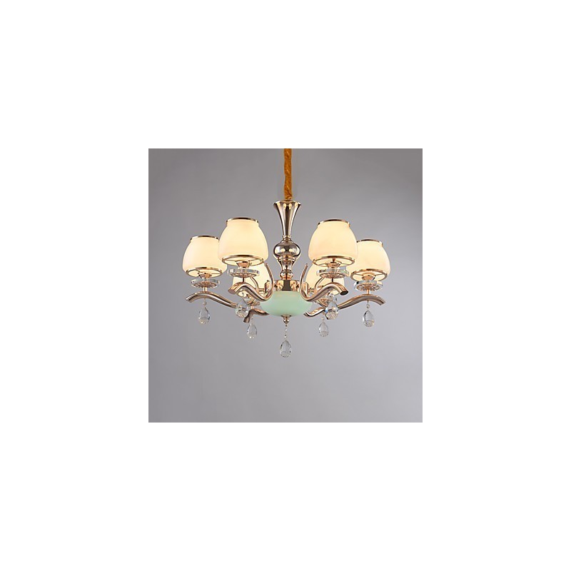 Lustre moderne contemporain galvanisé pour cristal et métal