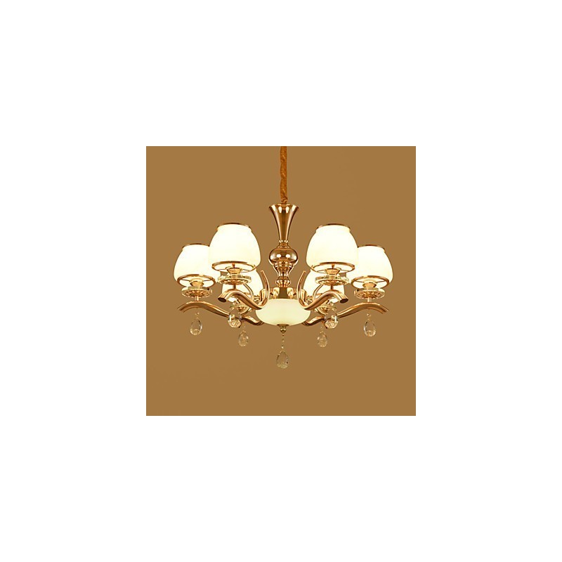 Lustre moderne contemporain galvanisé pour cristal et métal