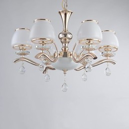 Lustre moderne contemporain galvanisé pour cristal et métal