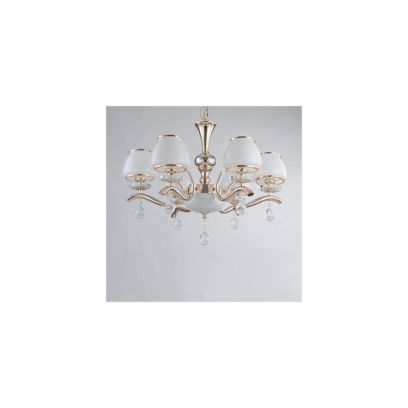 Lustre moderne contemporain galvanisé pour cristal et métal
