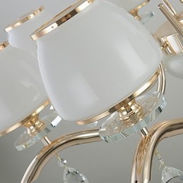 Lustre moderne contemporain galvanisé pour cristal et métal