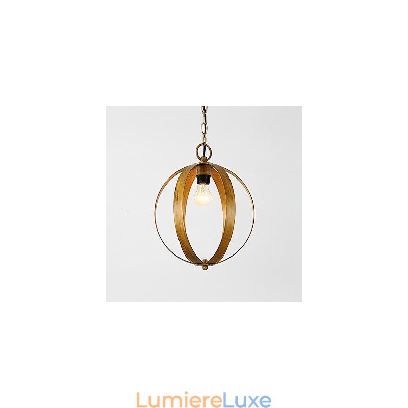 Lustre européen en métal de style industriel américain, lampe suspendue décorative d'intérieur