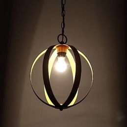 Lustre européen en métal de style industriel américain, lampe suspendue décorative d'intérieur