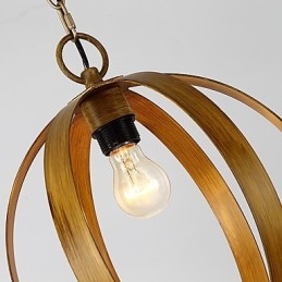 Lustre européen en métal de style industriel américain, lampe suspendue décorative d'intérieur
